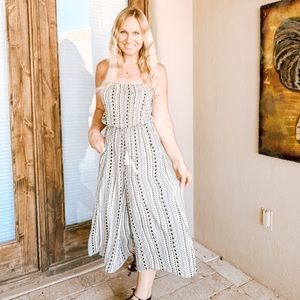 Black and white jumpsuit